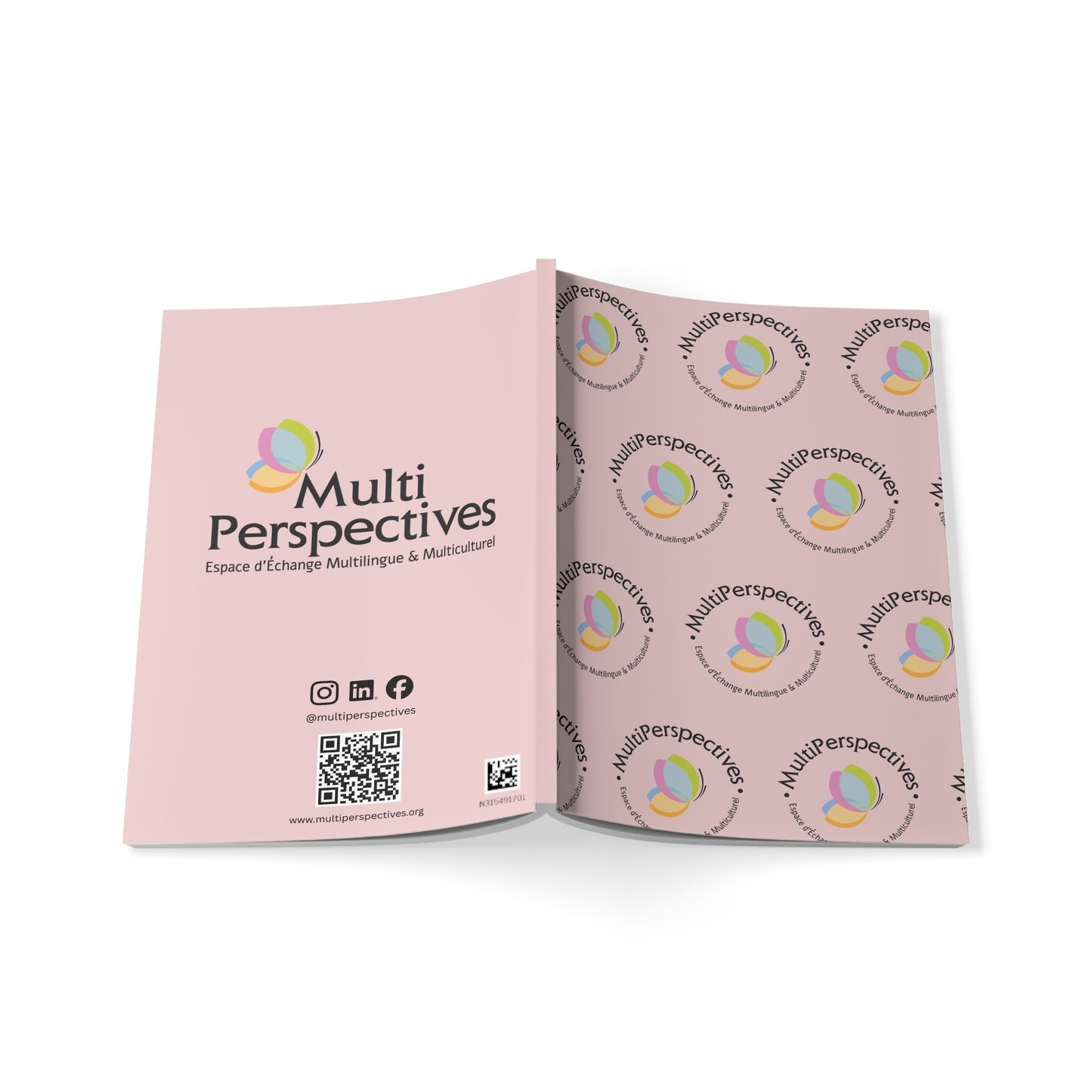 Cahier à couverture souple Multi Perspectives A5 - Rose
