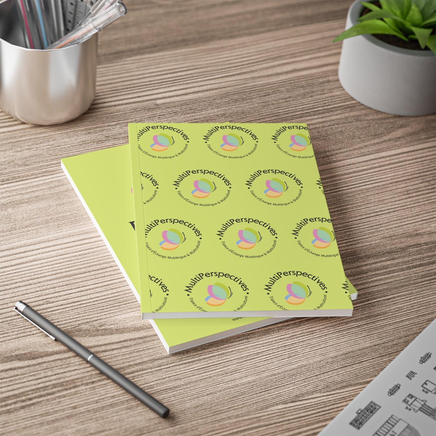 Cahier à couverture souple Multi Perspectives A5 - Vert