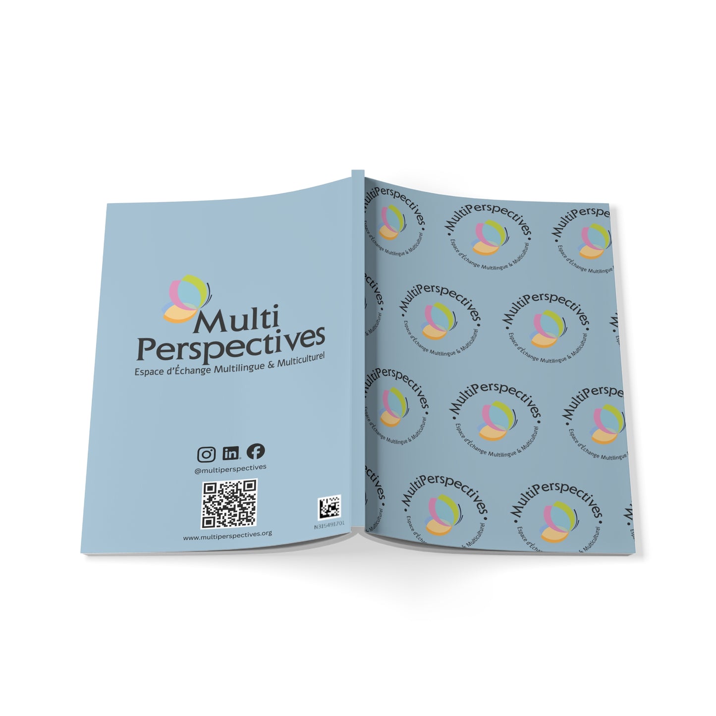Cahier à couverture souple Multi Perspectives A5 - Bleu