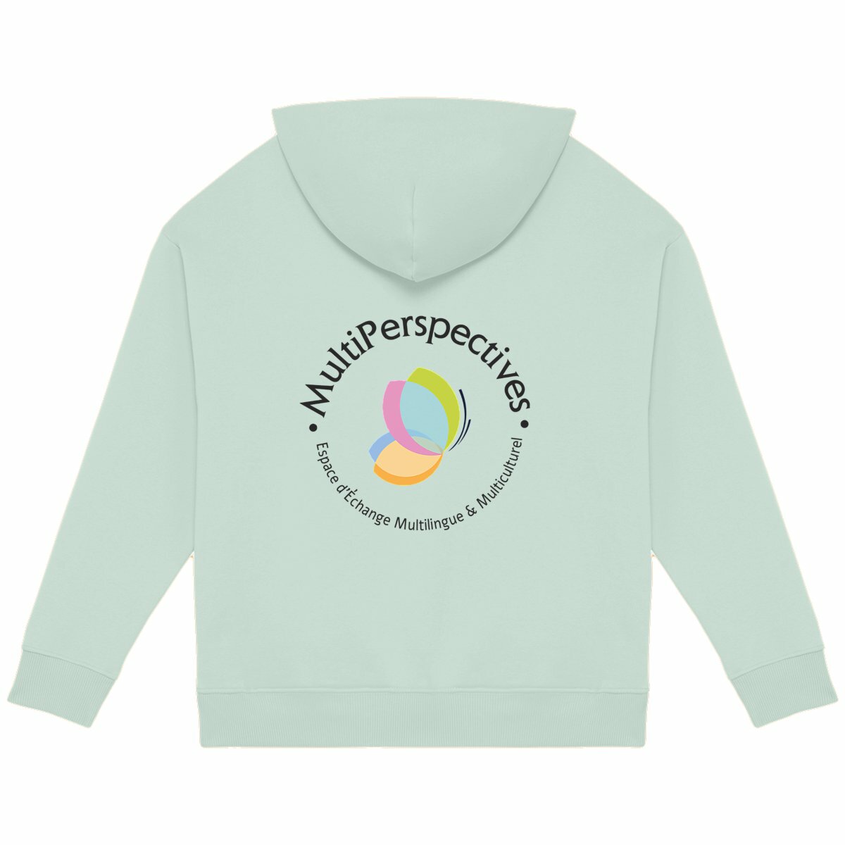 sweat à capuche unisexe oversized - dos_vert