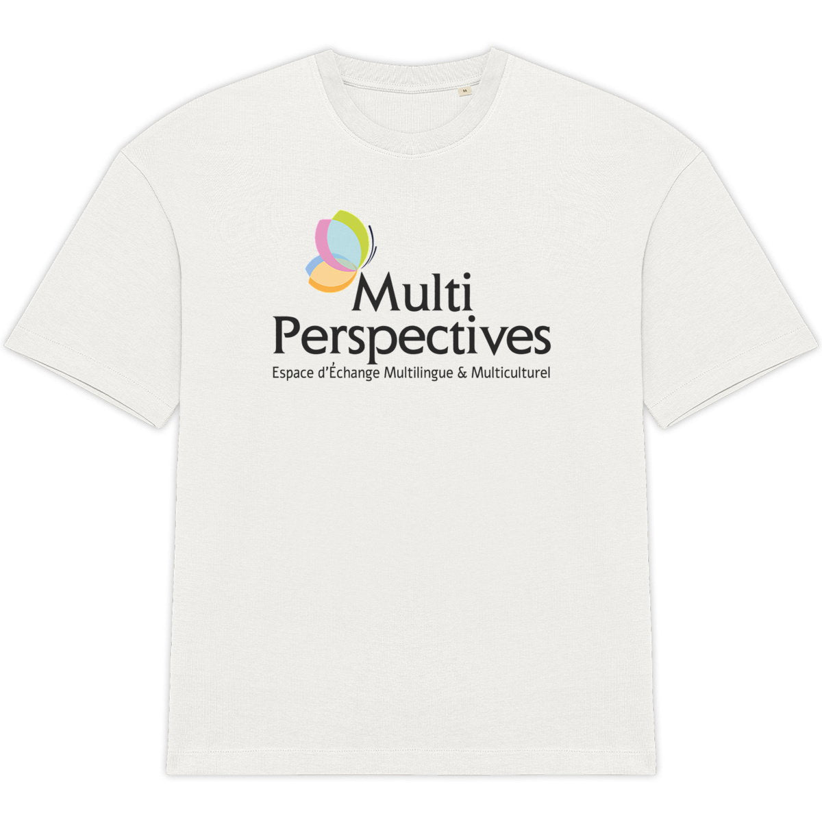 T-shirt Blanc avec logo grand format unisexe - face_0